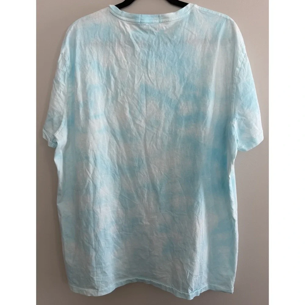 Polo Ralph Lauren Slim Fit Fishing Bear Tie-Dye Blue T-Shirt Men's Size XXL